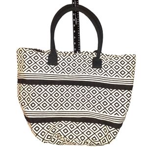 Black and White Canvas Bag
